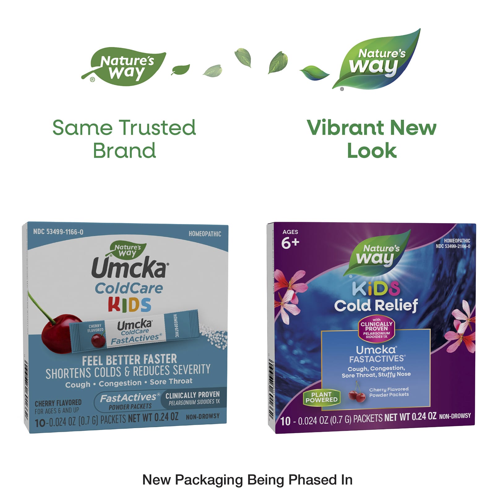 Детское пудра Nature's Way Umcka® Cold Relief FastActives® For 10 Packets, вкус Cherry, для детей от 6 лет, 0.7 г, саше — фото 5