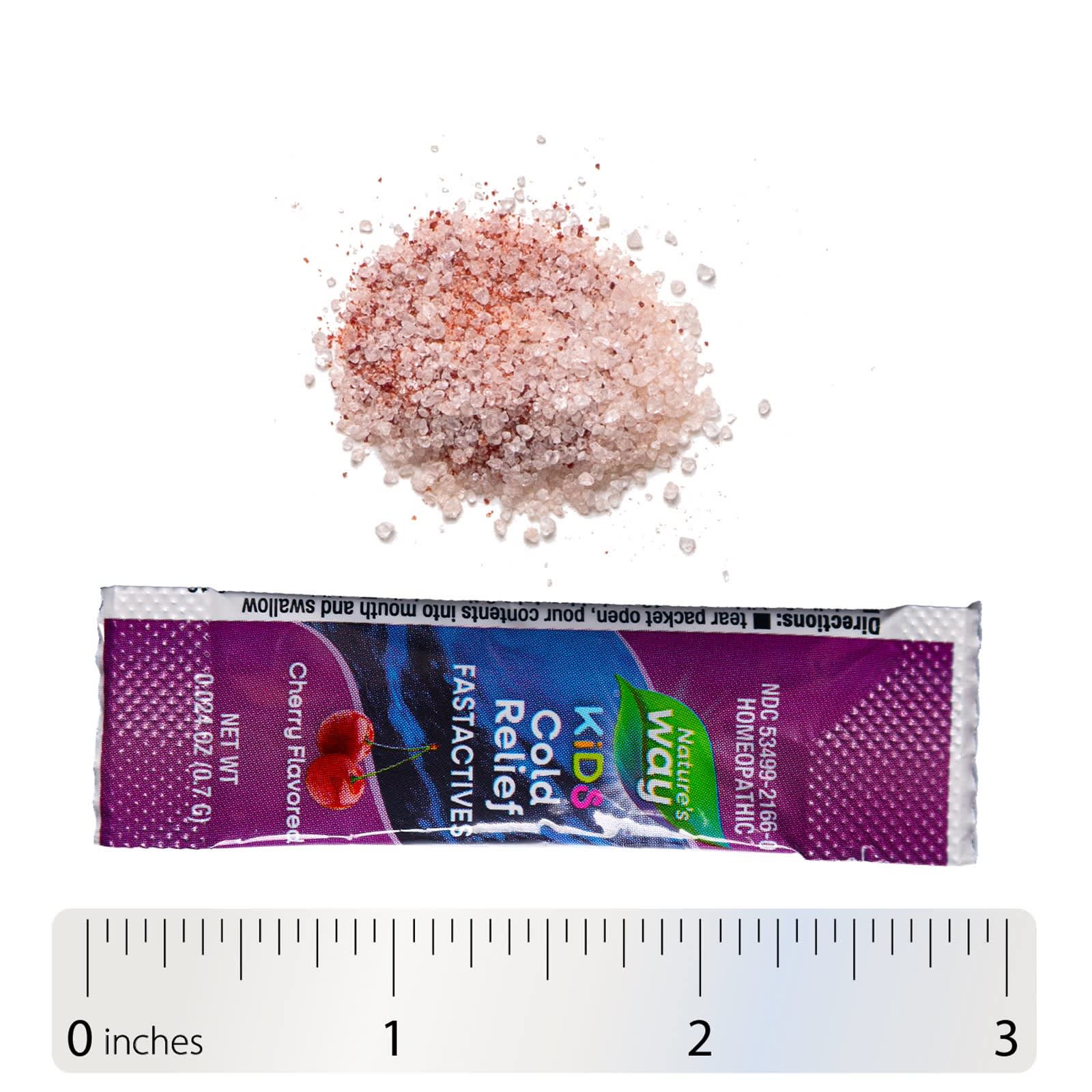 Детское пудра Nature's Way Umcka® Cold Relief FastActives® For 10 Packets, вкус Cherry, для детей от 6 лет, 0.7 г, саше — фото 6