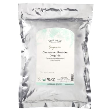 Молотая корица Starwest Botanicals, вкус Organic Cinnamon Powder, 453.6 г, порошок