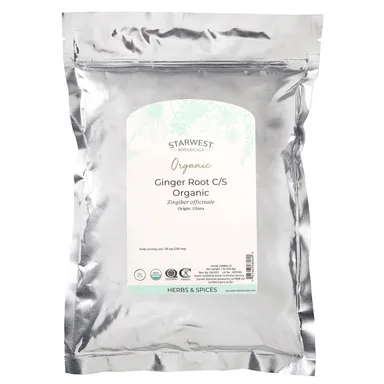 Фото товара: Имбирь Starwest Botanicals Organic Root C/S, 453.6 г