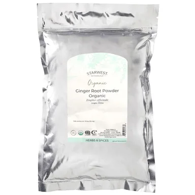 Фото товара: Имбирь Starwest Botanicals Organic Root Powder, 453.6 г, порошок