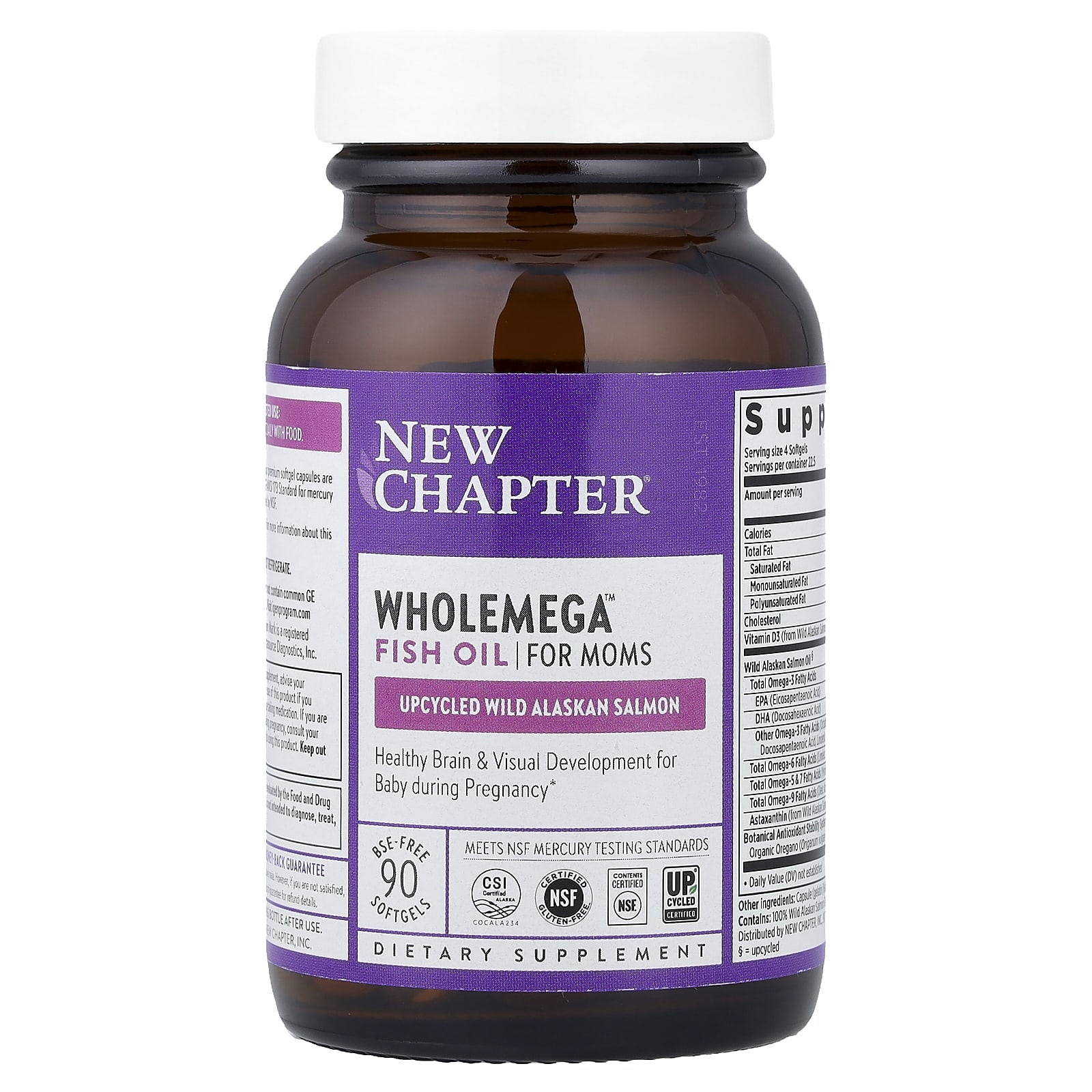 Рыбий жир New Chapter Wholemega™ For Moms, 90 мягких капсул