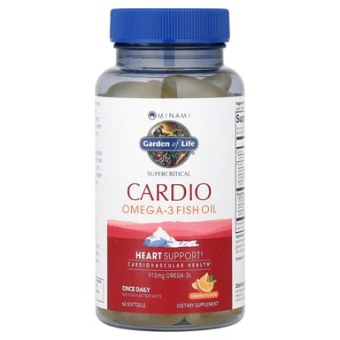 Рыбий жир Minami Nutrition Supercritical Cardio Omega-3, вкус Orange, 915 мг, 60 мягких капсул