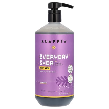 Гель для душа Alaffia Everyday Shea Normal to Very Dry Skin, оттенок Lavender, 946 мл