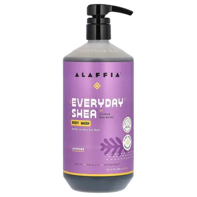 Фото товара: Гель для душа Alaffia Everyday Shea Normal to Very Dry Skin, аромат «лаванда», 946 мл