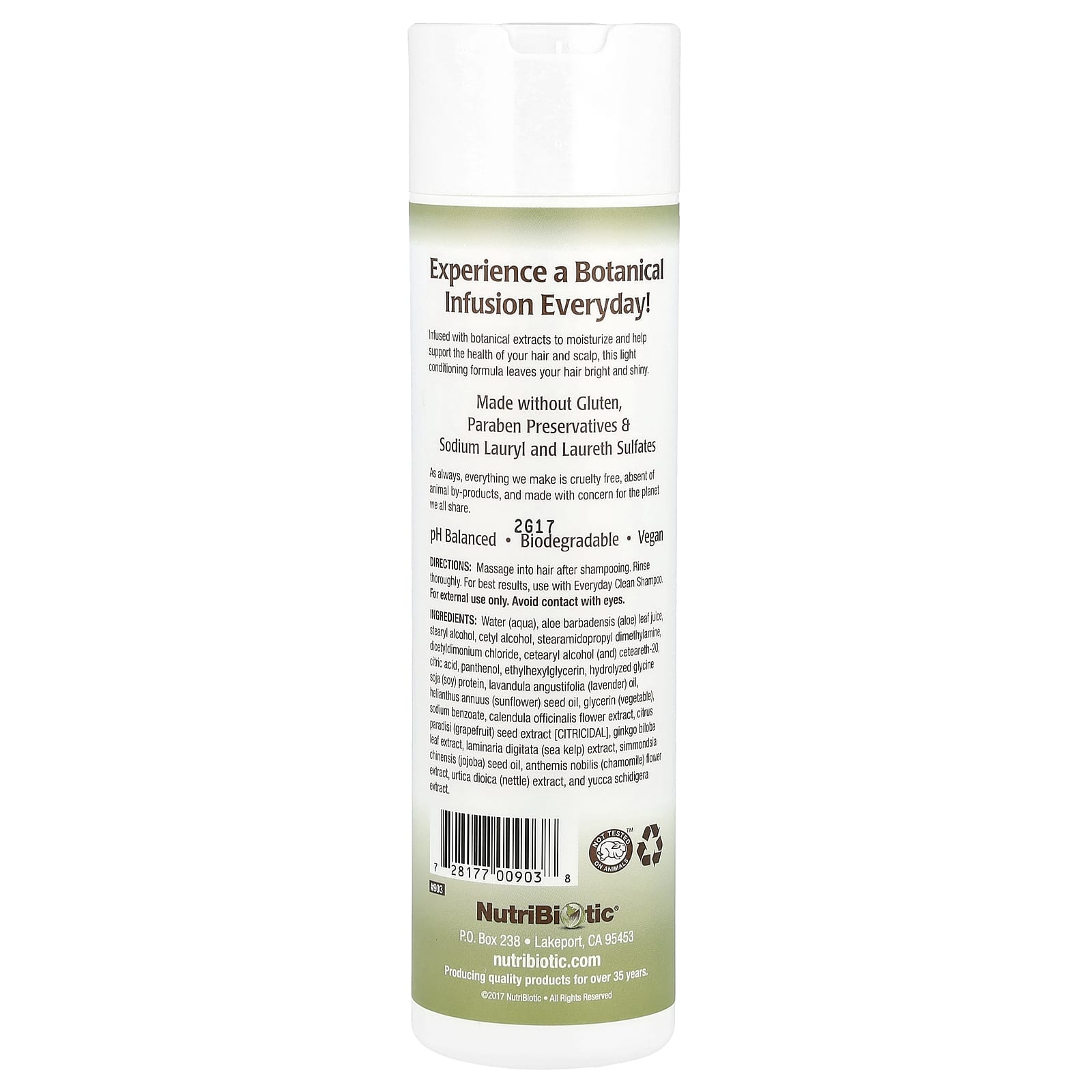 Кондиционер NutriBiotic Everyday Clean Botanical Blend, 296 мл — фото 2