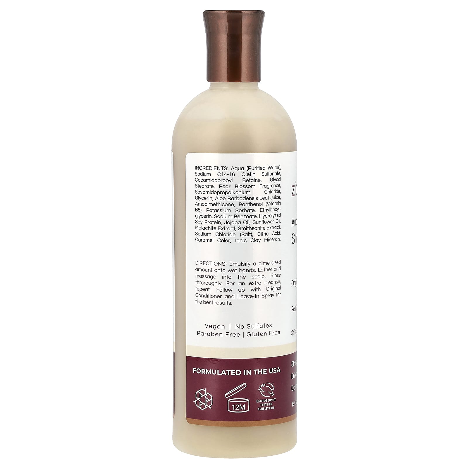 Минерал Zion Health Ancient Shampoo Original Pear Blossom, 473 мл — фото 2
