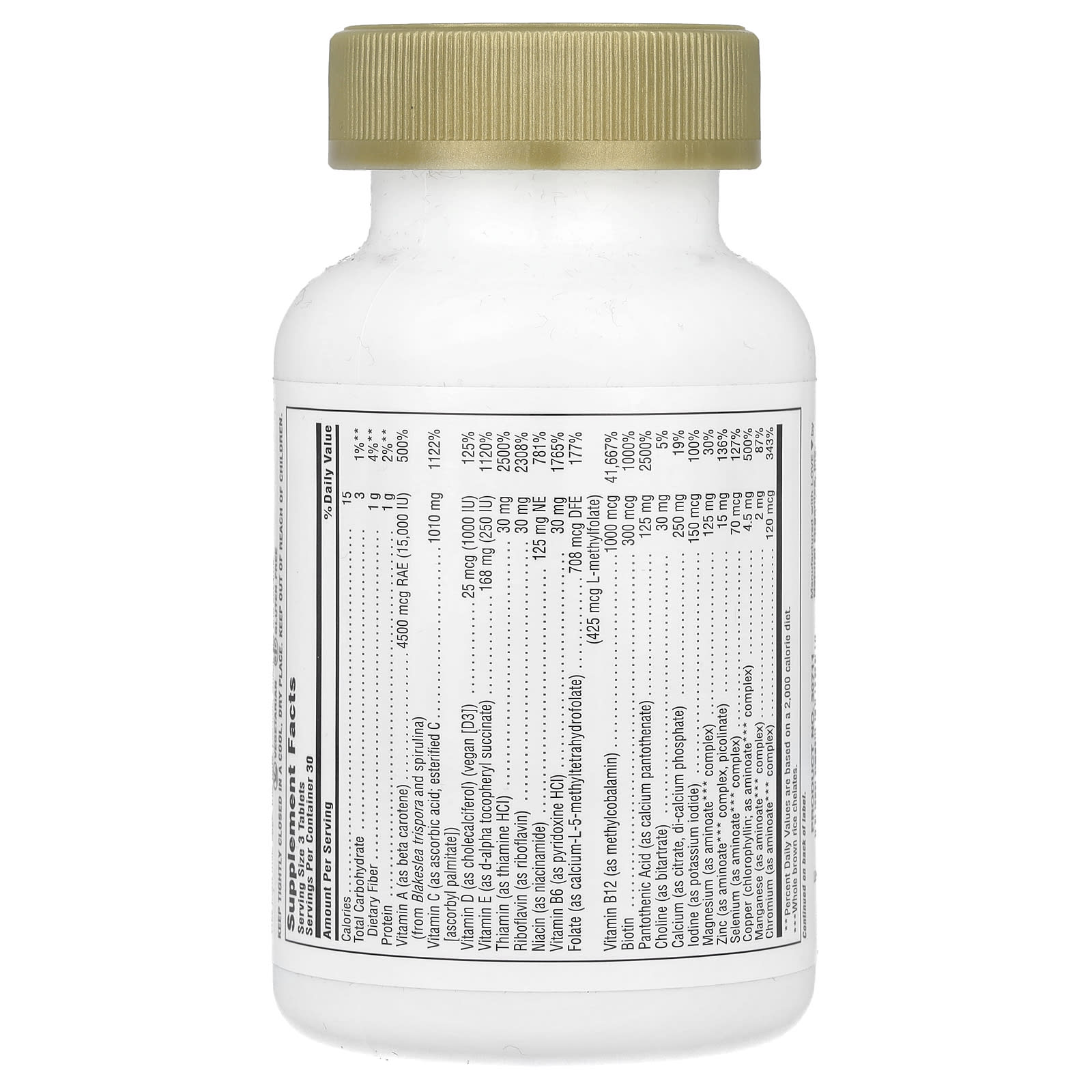 Мультивитамины NaturesPlus Source of Life® Gold The Ultimate Supplement, 90 таблеток — фото 2