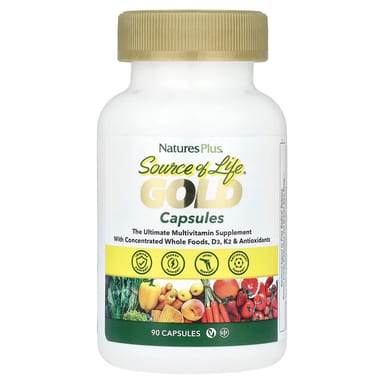 Мультивитамины NaturesPlus Source of Life® Gold The Ultimate Supplement, 90 капсул