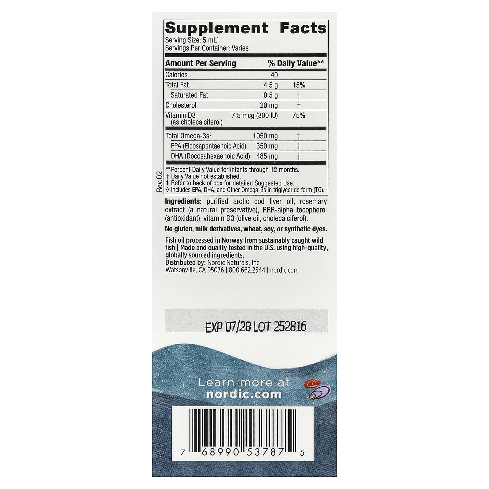 DHA Nordic Naturals Baby's, 60 мл — фото 4