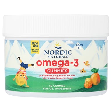 Омега-3 Nordic Naturals Gummies, вкус Tangerine, для детей от 3 лет, 41 мг на пастилку, 60 жевательных пастилок