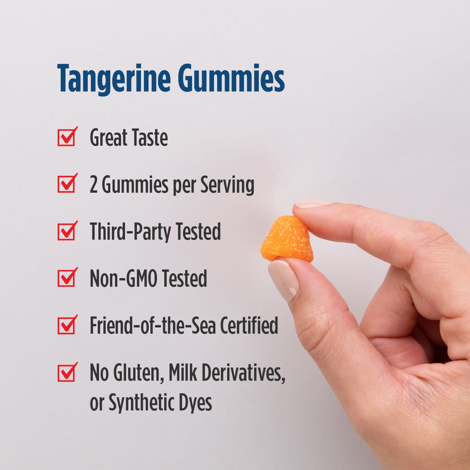 Омега-3 Nordic Naturals Gummies, вкус Tangerine, для детей от 3 лет, 41 мг на пастилку, 60 жевательных пастилок — фото 4