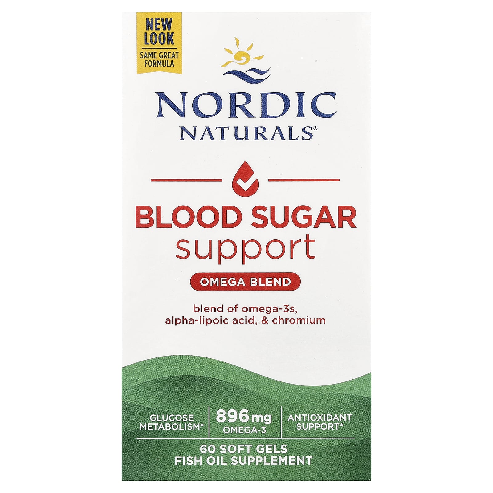 Комплекс для поддержки уровня сахара Nordic Naturals Omega Blend, 60 мягких капсул — фото 2
