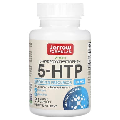 5-HTP Jarrow Formulas 5-HTP, 50 мг, 90 растительных капсул