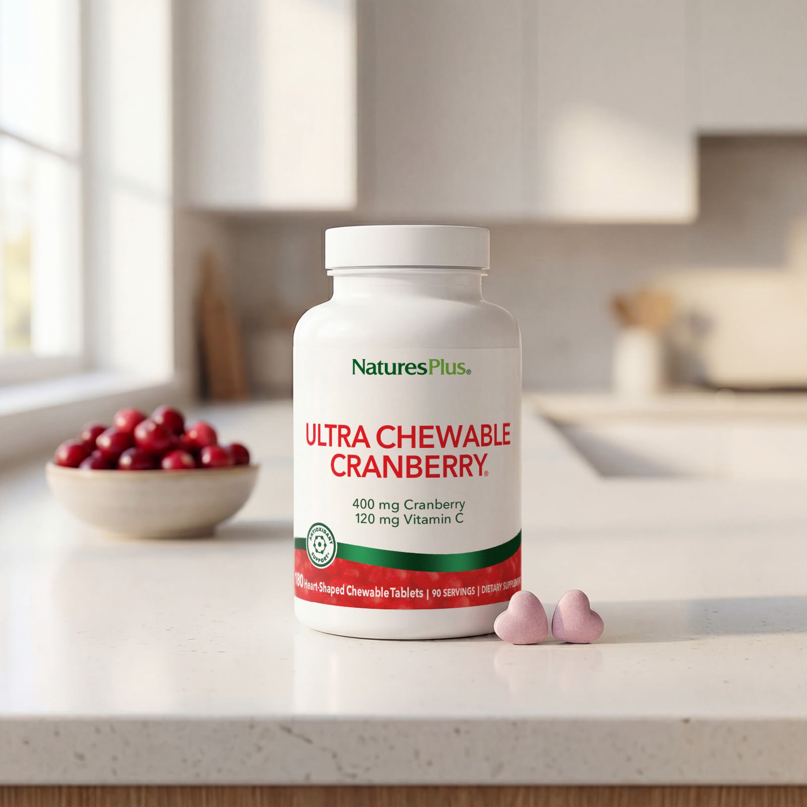 Клюква Ultra Chewable NaturesPlus®, 180 жевательных таблеток — фото 5
