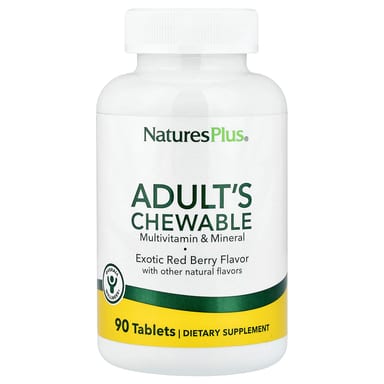 Мультивитаминно-минеральный комплекс NaturesPlus Adult's Chewable Exotic Red Berry, 90 таблеток