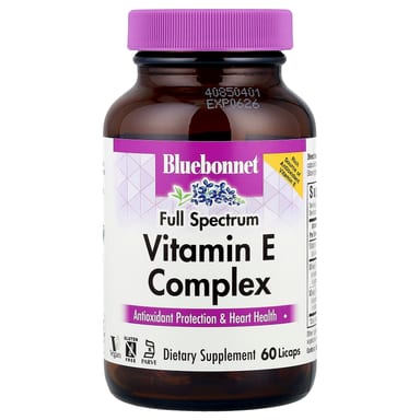 Комплекс Bluebonnet Nutrition Vitamin E Full Spectrum, 60 растительных капсул