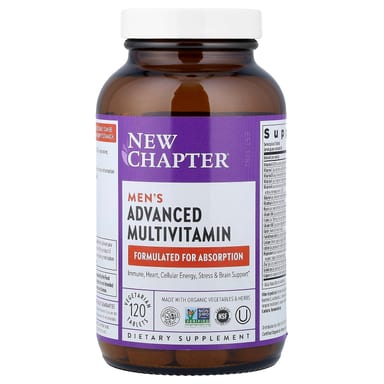 Мужские мультивитамины New Chapter Men's Advanced, 120 растительных таблеток