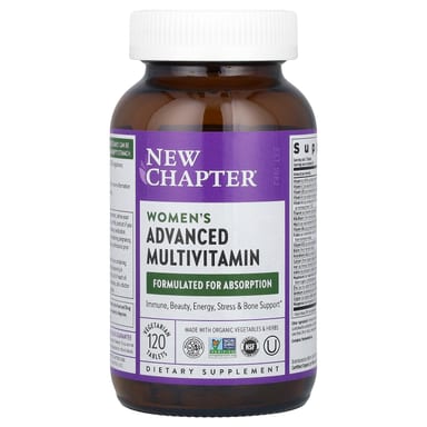 Женские мультивитамины New Chapter Women's Advanced, 120 растительных таблеток