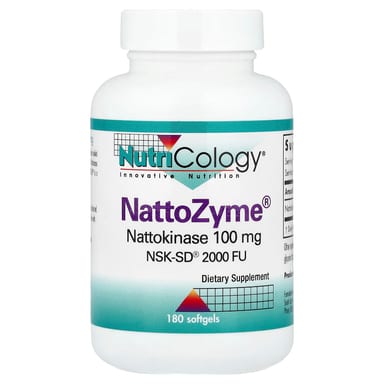 Ферментный комплекс NattoZyme Nutricology®, 100 мг, 180 мягких капсул