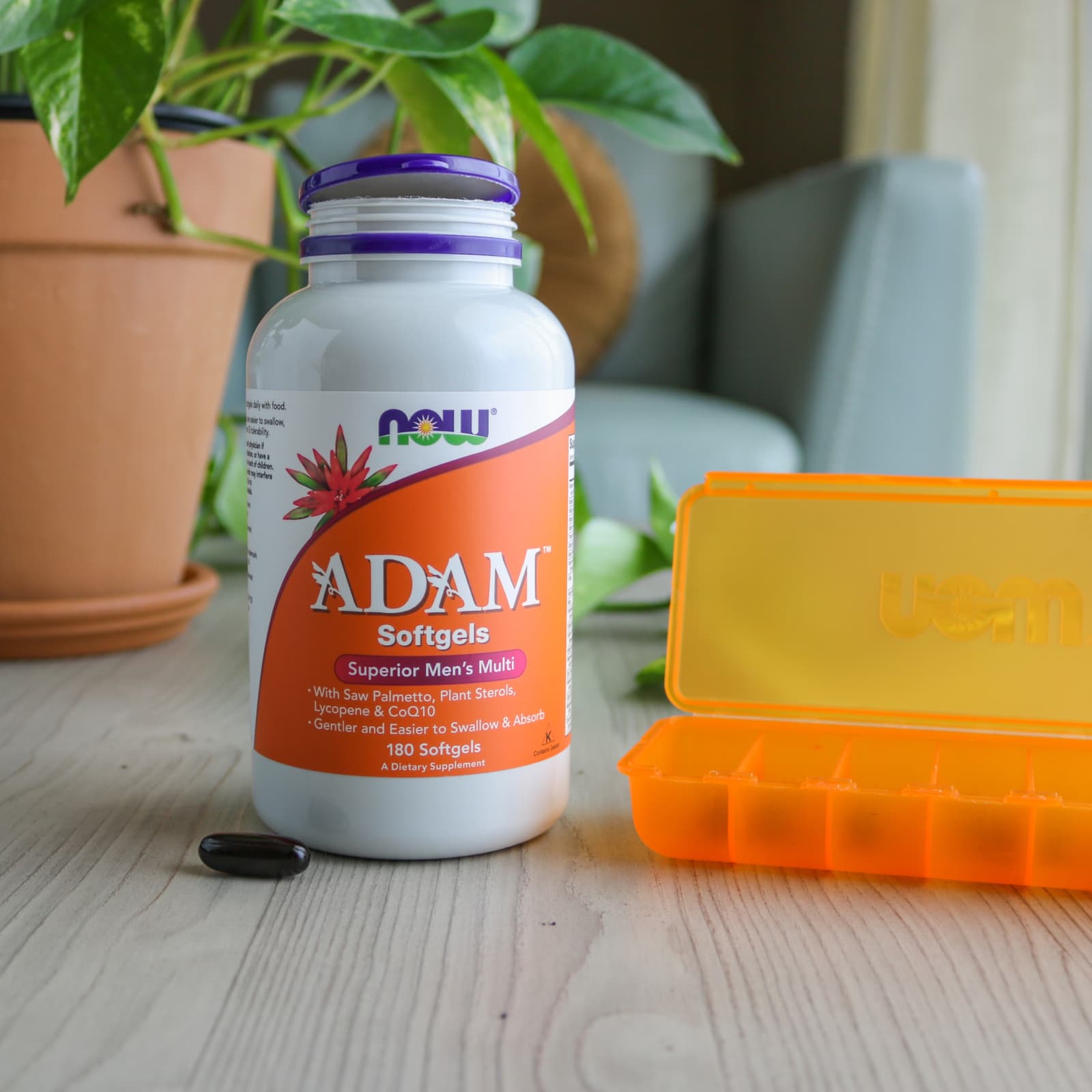Мужские мультивитамины NOW Foods ADAM™, 180 мягких капсул — фото 7