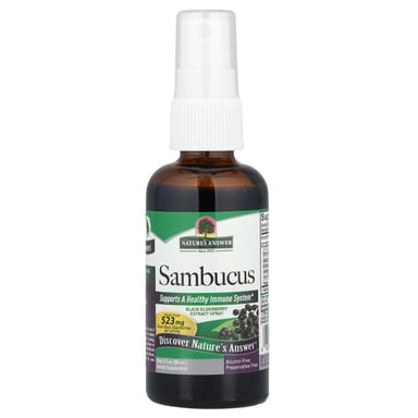 Бузина Nature's Answer Sambucus Black Extract Spray, 60 мл, спрей