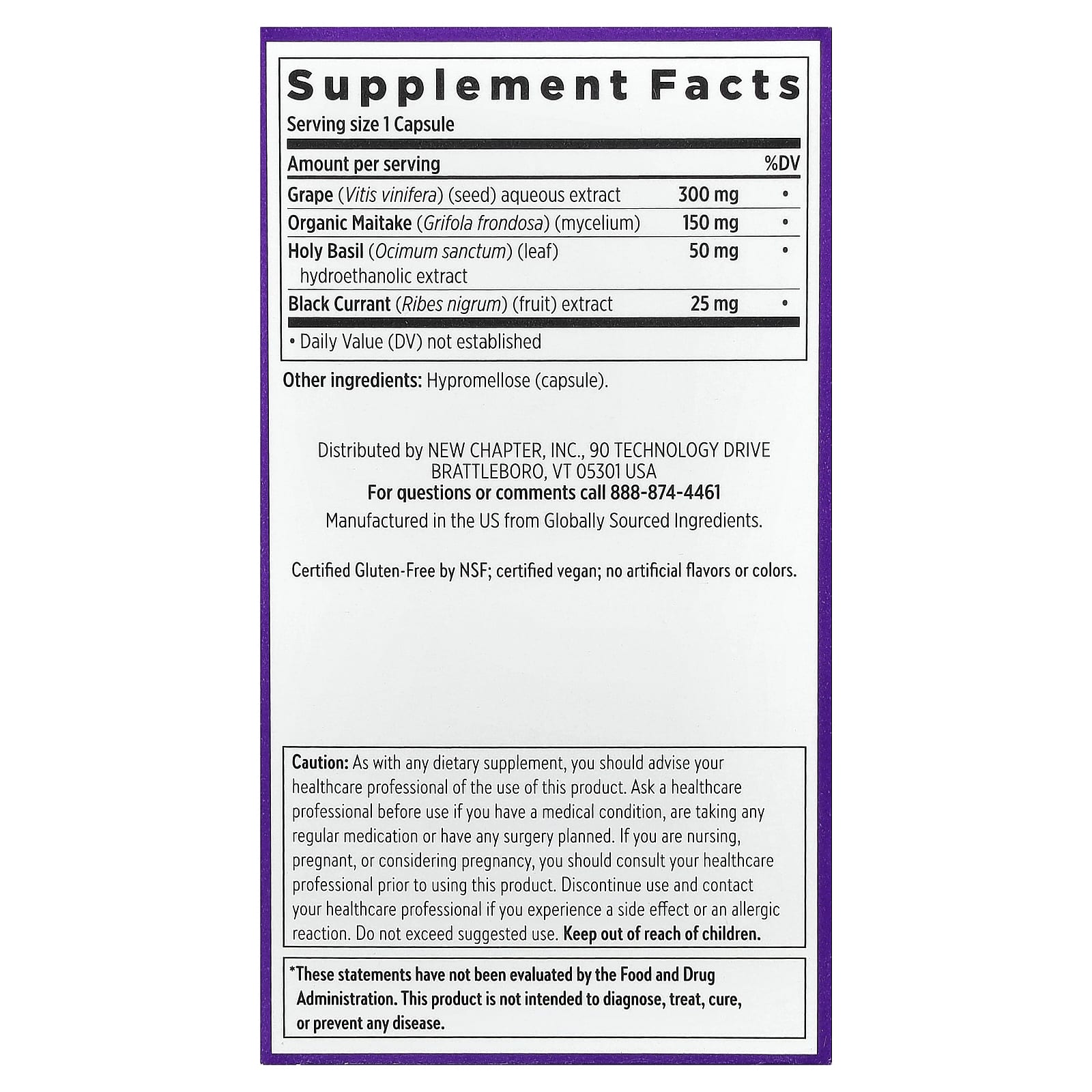 Виноградные косточки New Chapter Blood Pressure Balance Blend, 60 растительных капсул — фото 7