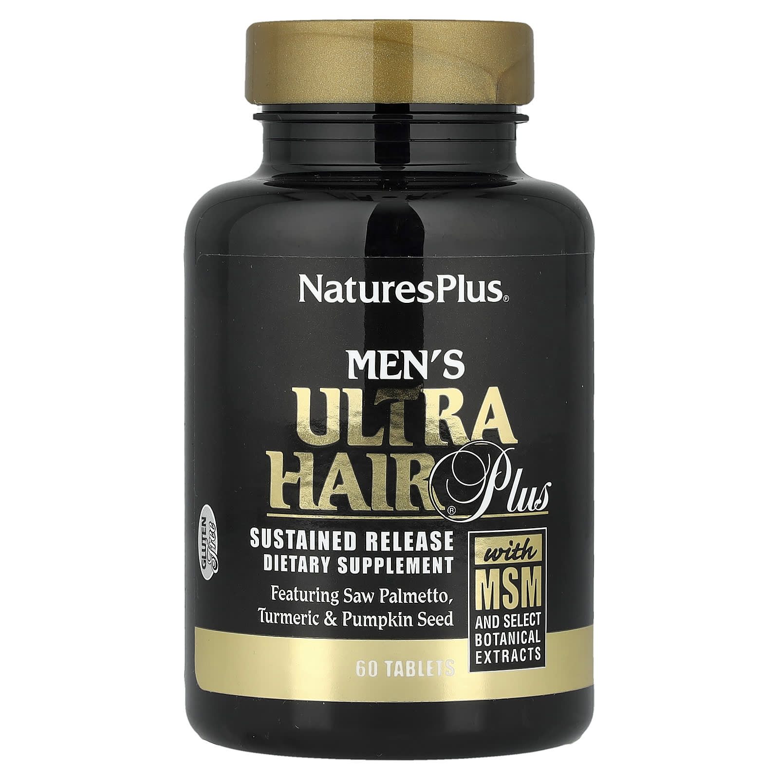 МСМ NaturesPlus Men's Ultra Hair® Plus With and Select Botanical Extracts, 60 таблеток