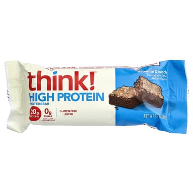 Протеин Think ! High Bars Brownie Crunch, 60 г, 10 шт., батончик