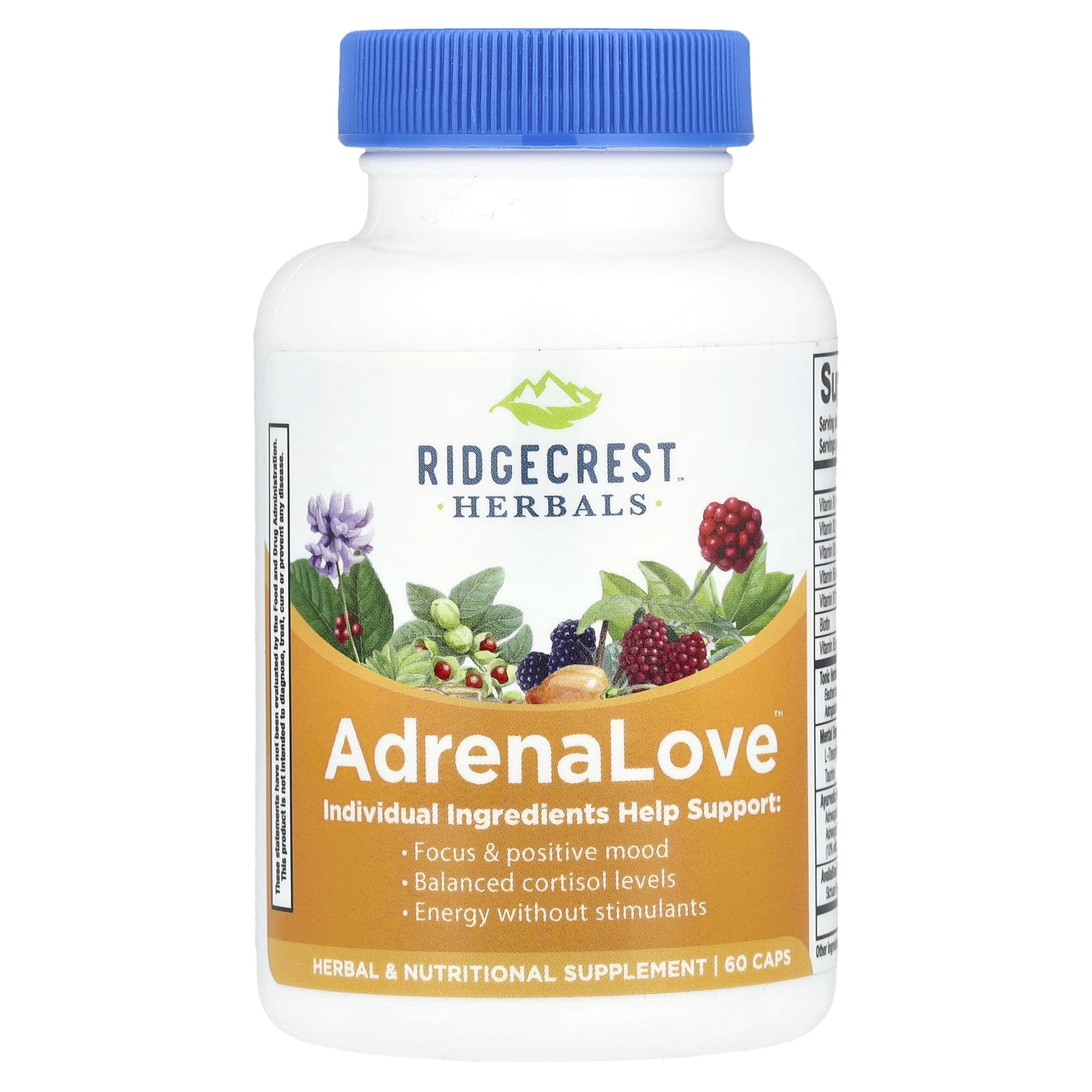 Адреналиновая формула RidgeCrest Herbals, 60 капсул