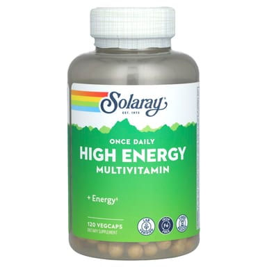 Мультивитамины Solaray Once Daily High Energy Iron Free, 120 растительных капсул