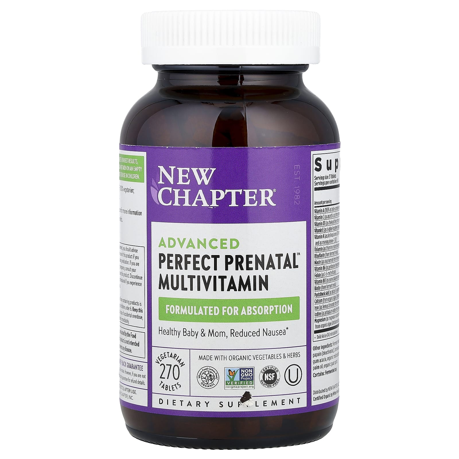 Мультивитамины New Chapter Advanced Perfect Prenatal™, 270 растительных таблеток