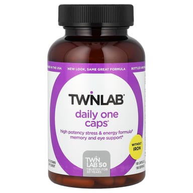 Железо Twinlab Daily One Caps® Without, 180 капсул