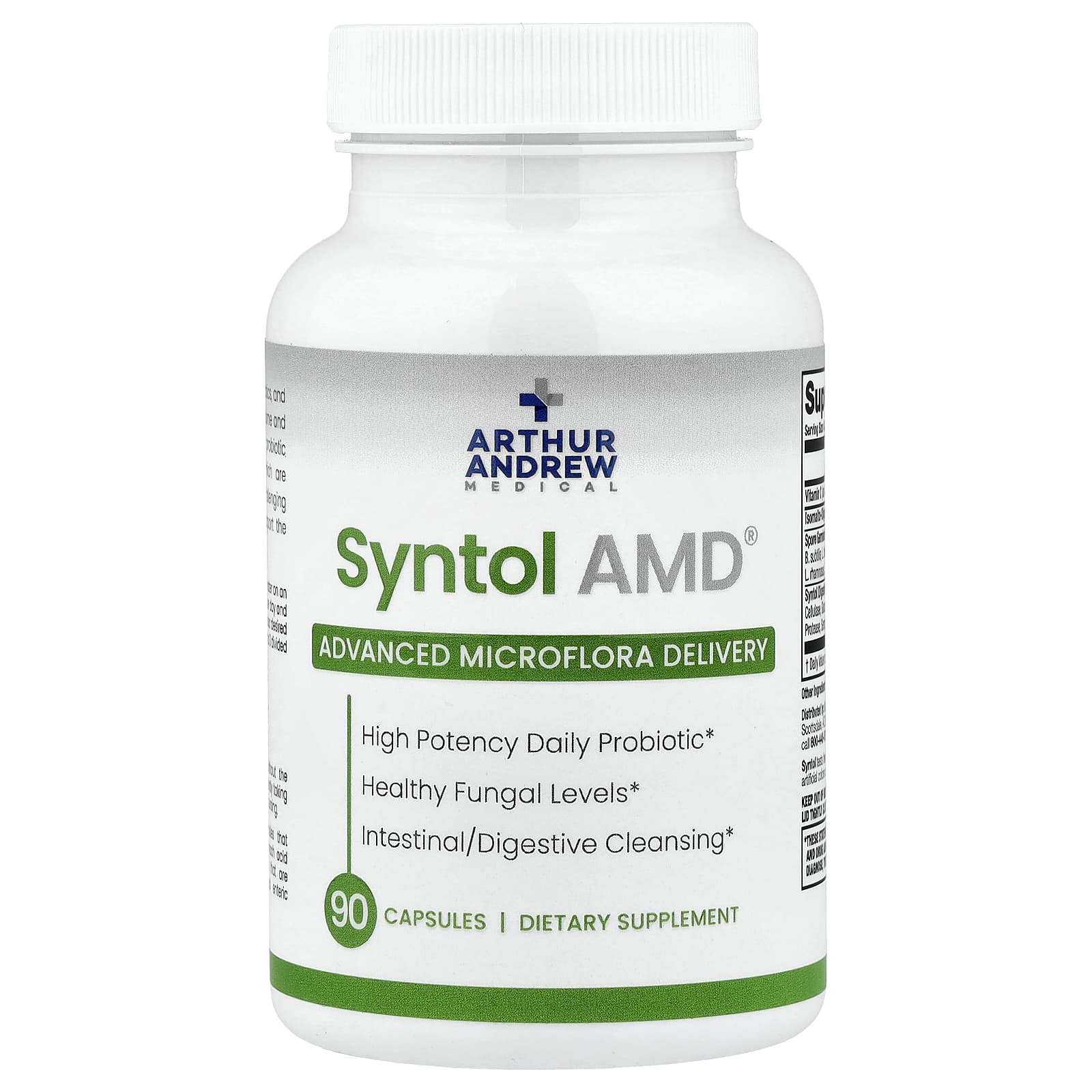 Пробиотический ферментный комплекс Syntol Arthur Andrew Medical® Advanced Microflora Delivery, 90 капсул