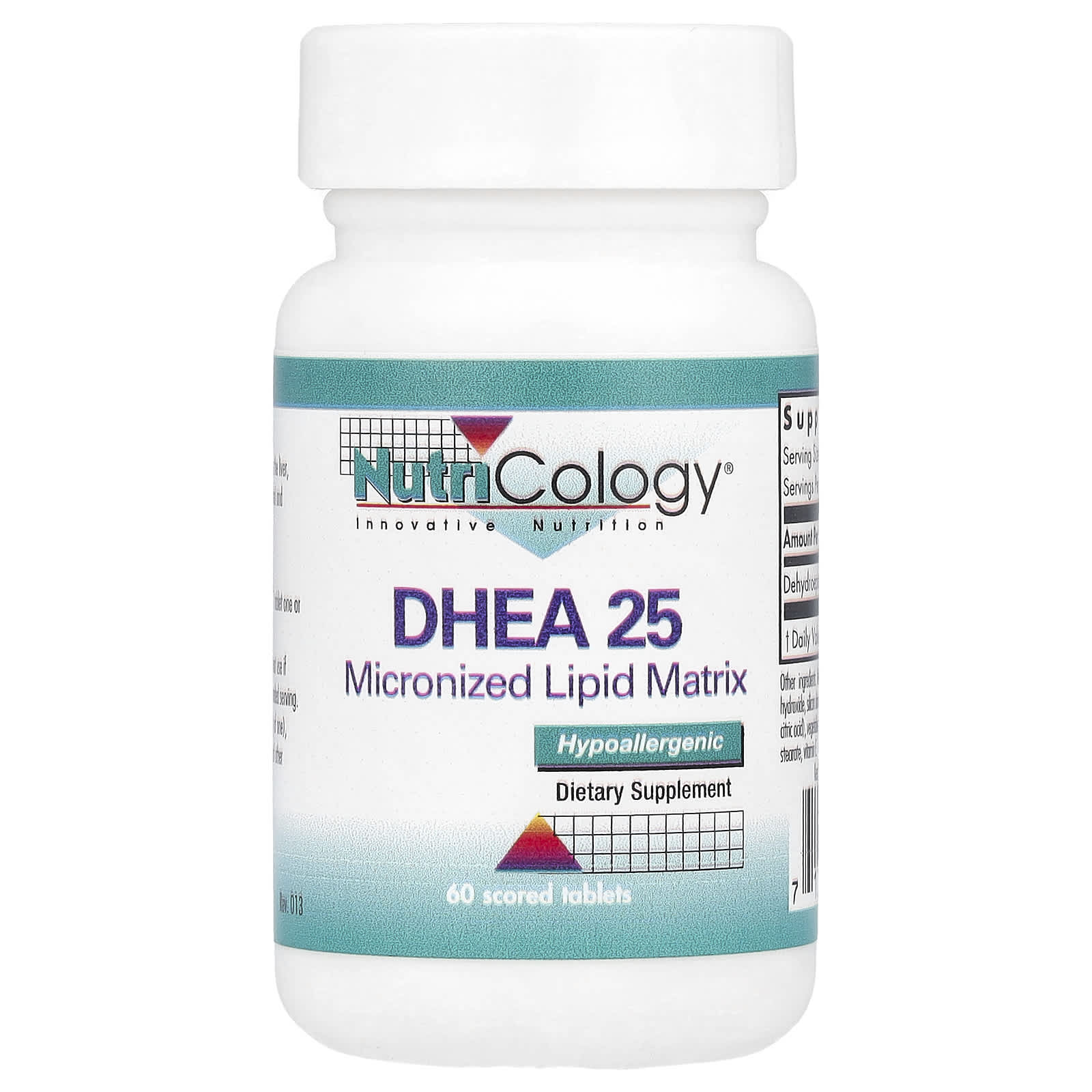 DHEA Nutricology 25, 25 мг, 60 таблеток
