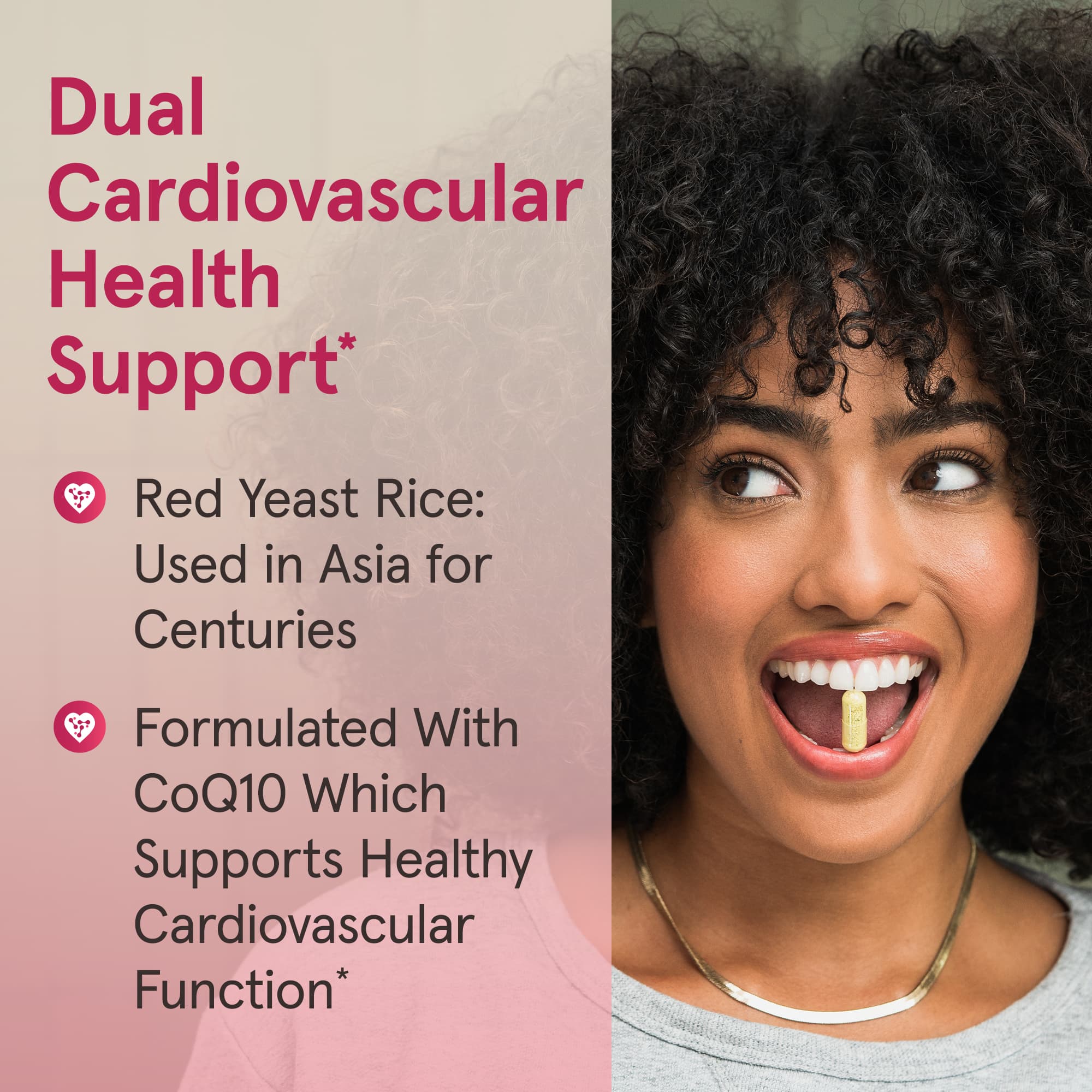 Рис Jarrow Formulas Red Yeast + Co-Q10, 120 растительных капсул