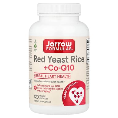 Рис Jarrow Formulas Red Yeast + Co-Q10, 120 растительных капсул