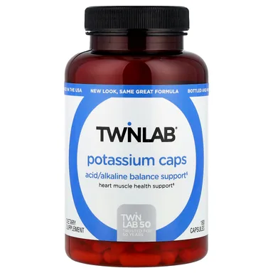 Фото товара: Калий Twinlab Caps, 99 мг, 180 капсул