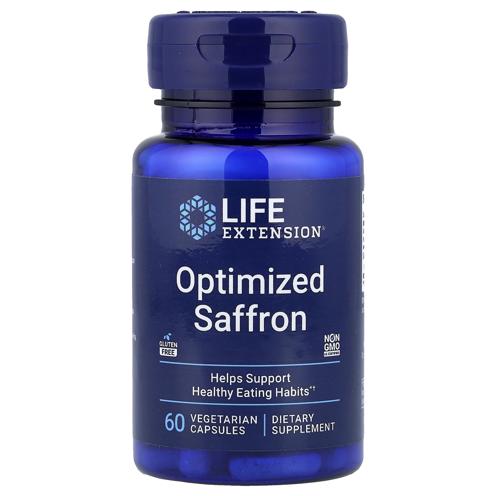 Оптимизированный шафран Life Extension, 78 мг, 60 растительных капсул