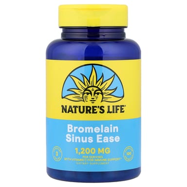 Бромелайн Nature's Life Sinus Ease, 100 капсул