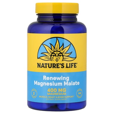 Магний малат Nature's Life Renewing, 200 мг, 100 таблеток