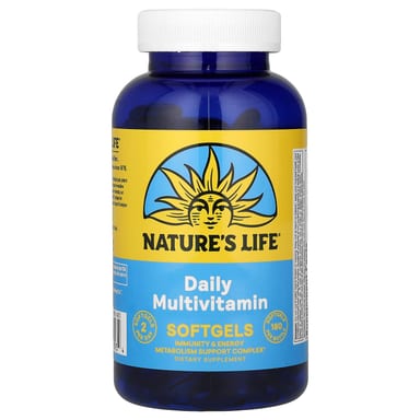 Мультивитамины Nature's Life Daily, 180 мягких капсул