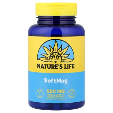 Магний Nature's Life, 500 мг, 60 мягких капсул