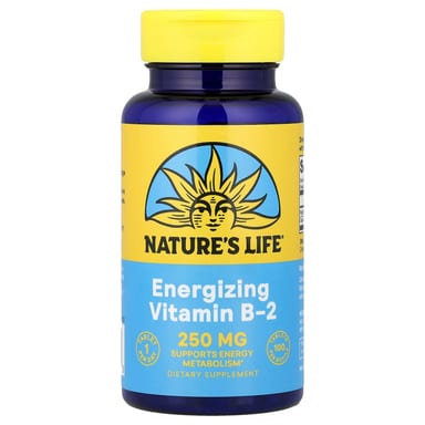 Витамин B2 Nature's Life, оттенок Energizing, 100 таблеток
