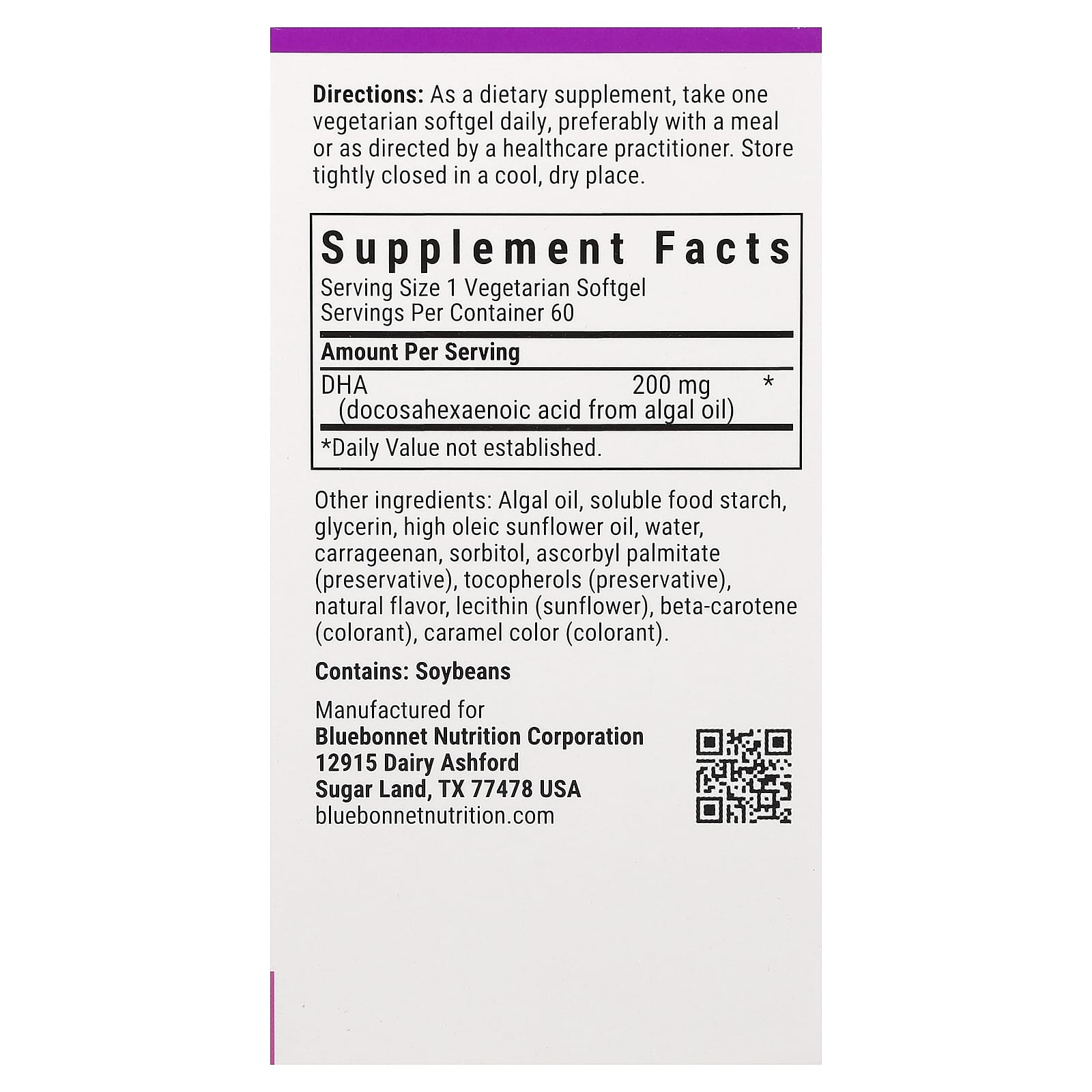 DHA для беременных Bluebonnet Nutrition Ladies' One®, 200 мг, мягкие капсулы — фото 3