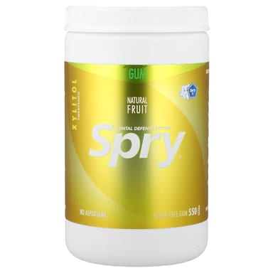 Жевательная резинка Spry без сахара Xlear Spry®® Chewing Gum Natural Fruit 550 Pieces, без сахара