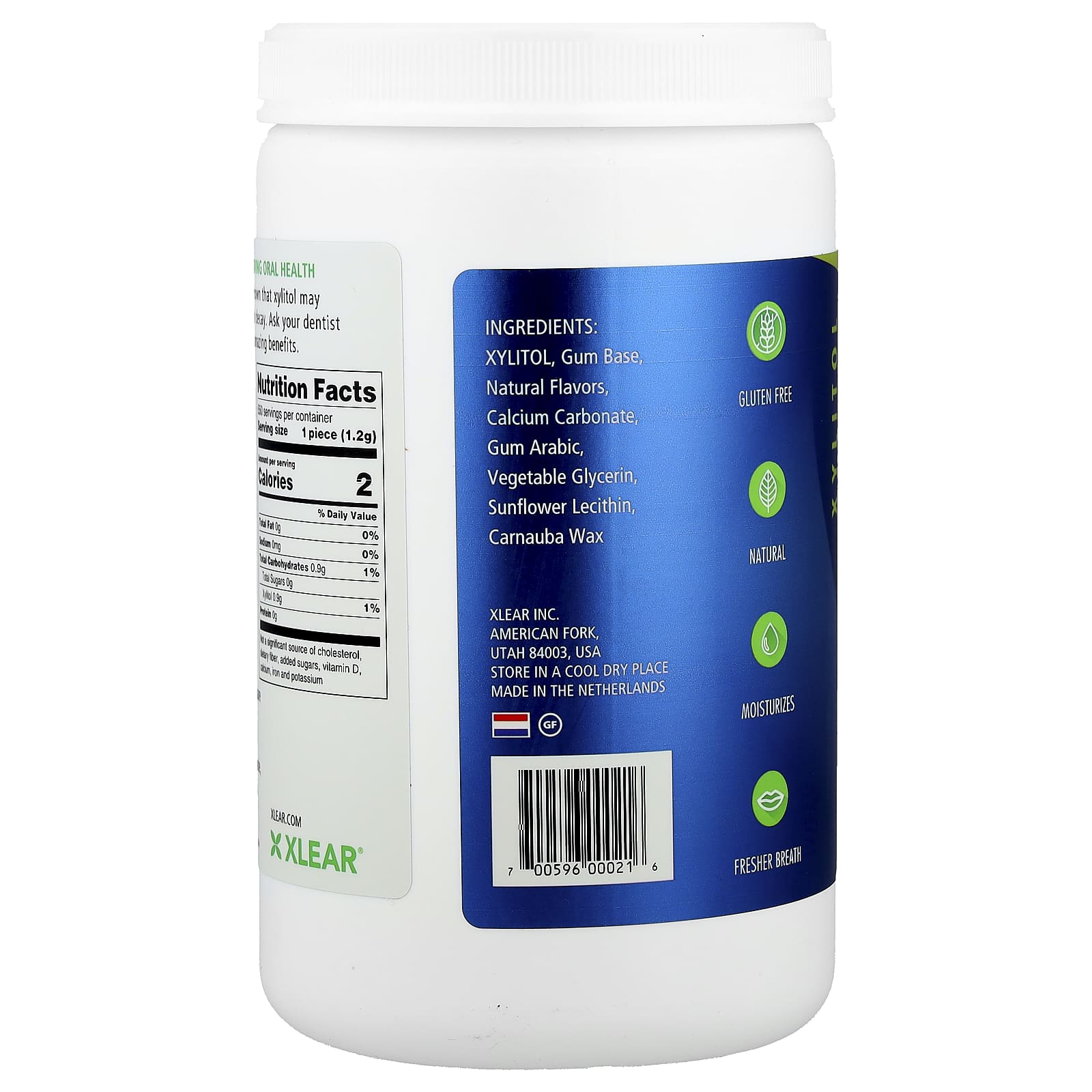 Жевательная резинка Spry Xlear Spry®® Chewing Gum Natural Peppermint 550 Pieces — фото 2