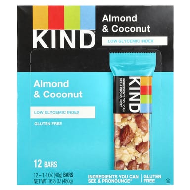 Орехи и кокос KIND Bars, 12 батончиков по 40 г