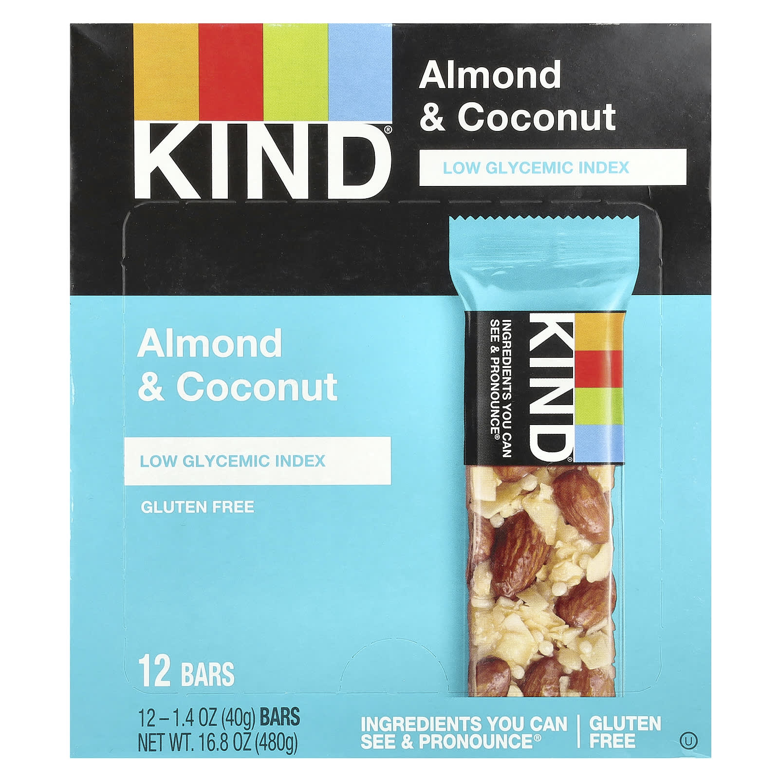Орехи и кокос KIND Bars, 12 батончиков по 40 г