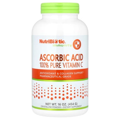 Витамин C NutriBiotic Immunity Ascorbic Acid 100% Pure Crystalline Powder, 454 г, порошок